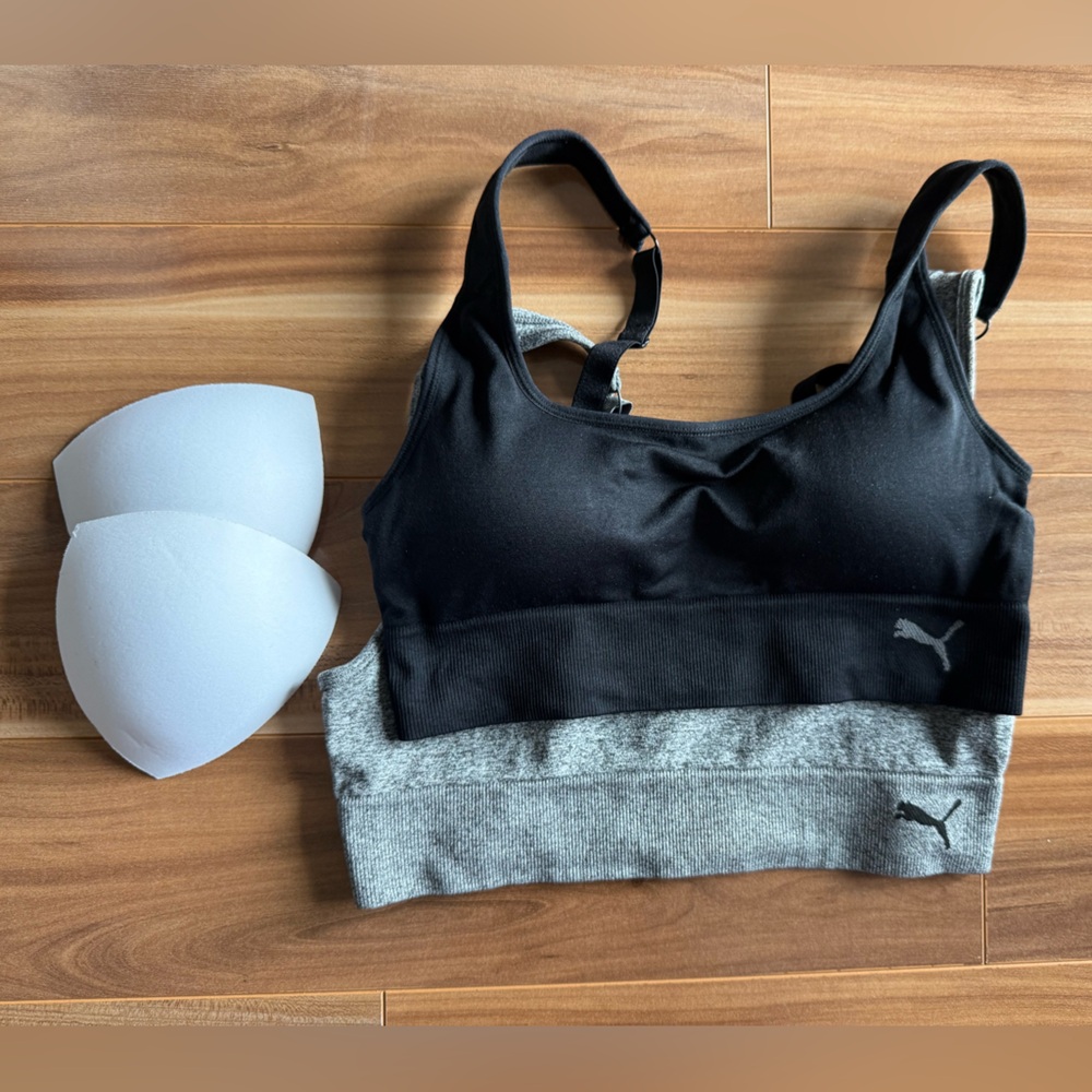 NWOT Puma Sports Bras with pads - 2 pack - size M